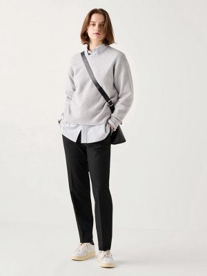 UNIQLO - зауженные элегантные брюки длина 71 см - 09 BLACK