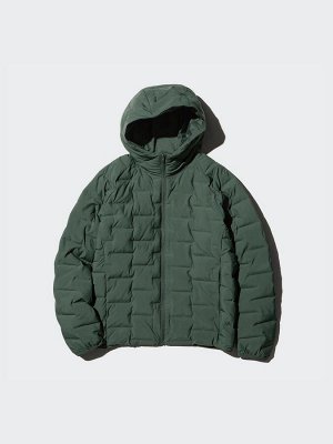 UNIQLO — стёганый пуховик с удобным капюшоном бу