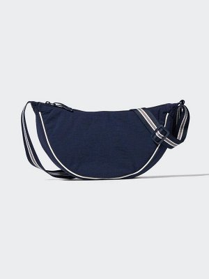 UNIQLO - круглая мини-сумка через плечи с цветным кантом - 69 NAVY