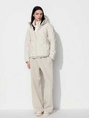 UNIQLO - теплая стеганая куртка с капюшоном - 30 NATURAL
