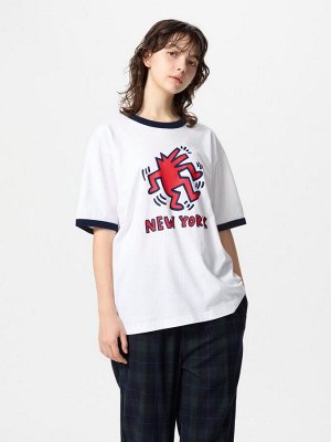 UNIQLO UT - хлопковая футболка унисекс с принтом от Кит Харинг