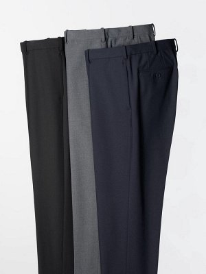 UNIQLO - зауженные шерстяные брюки со стрелками - 69 NAVY