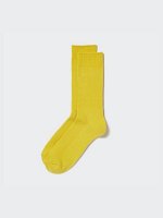 UNIQLO - однотонные цветные носки унисекс в рубчик - 43 YELLOW