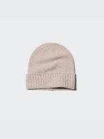 UNIQLO - кашемировая вязаная шапка унисекс