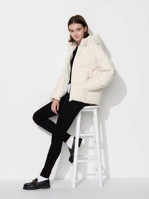 UNIQLO - ультраэластичные брюки джеггинсы, увеличенная длина - 09 BLACK