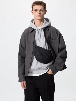 UNIQLO - круглая мини-сумка через плечо - 09 BLACK