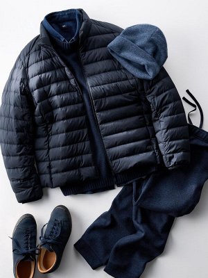 UNIQLO - ультралегкий пуховик NANODESIGN - 09 BLACK