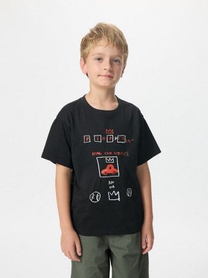 UNIQLO UT - детская хлопковая футболка с дизайном от Жан-Мишель Баския