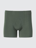 UNIQLO - бесшовные трусы-боксеры Airism - 58 DARK GREEN
