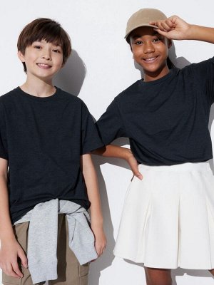 UNIQLO - футболка Ultra Stretch Dry EX с круглым вырезом - 09 BLACK