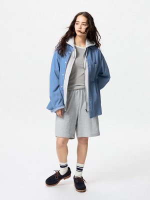 UNIQLO - джинсовая рубашка свободного силуэта - 63 BLUE