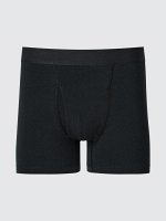 UNIQLO - хлопковые трусы-боксеры - 09 BLACK