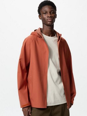 UNIQLO - куртка с защитой от ветра и дождя Block Tech - 27 ORANGE