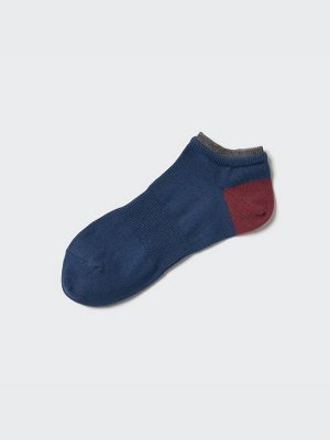 UNIQLO - мужские короткие носки с многослойной резинкой и цветными деталями