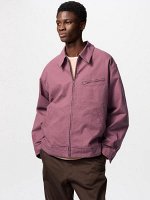 UNIQLO - короткая унисекск куртка из плотного хлопка - 76 PURPLE