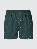 UNIQLO - семейные трусы в мелкий рисунок - 58 DARK GREEN