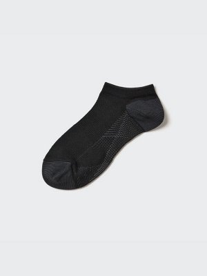 UNIQLO - спортивные короткие носки с сетчатой структурой для мужчин - 09 BLACK