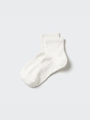 UNIQLO - носки с дышащей сетчатой структурой -  00 WHITE