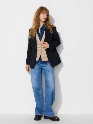 UNIQLO - легкий компактный жилет Puffteck - 01 OFF WHITE