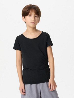 UNIQLO - детская футболка AIRism с U-образным вырезом - 00 WHITE