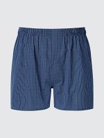UNIQLO - семейные трусы в мелкую клетку - 67 BLUE