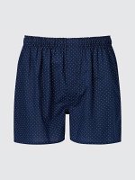 UNIQLO - свободные семейные трусы в мелкую точку - 91 NAVY