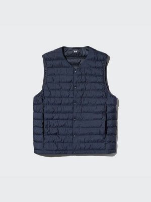 UNIQLO - стёганый легкий жилет Pufftech - 69 NAVY
