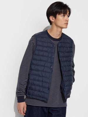UNIQLO - стёганый легкий жилет Pufftech - 69 NAVY