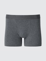UNIQLO - хлопковые трусы-боксеры - 07 GRAY