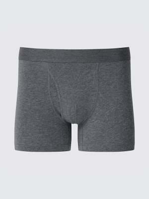 UNIQLO - хлопковые трусы-боксеры - 07 GRAY