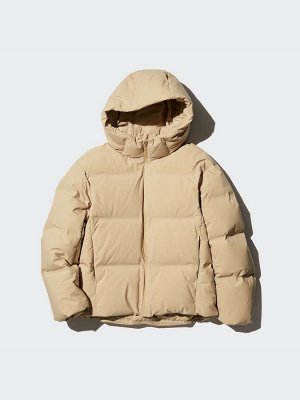 UNIQLO - бесшовная теплая куртка-парка на пуху - 67 BLUE