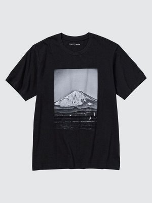 UNIQLO - хлопковая футболка PEACE FOR ALL x Дайдо Морияма - 09 BLACK