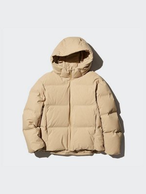 UNIQLO - бесшовная теплая куртка-парка на пуху - 31 BEIGE