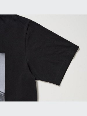 UNIQLO - хлопковая футболка PEACE FOR ALL x Дайдо Морияма - 09 BLACK