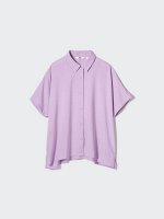UNIQLO - блуза из искусственного шелка - 71 PURPLE