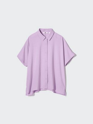 UNIQLO - блуза из искусственного шелка - 71 PURPLE