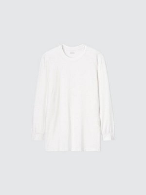 UNIQLO Heattech  - мужская термо-кофта с круглым вырезом