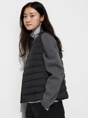UNIQLO - легкий компактный жилет Puffteck - 09 BLACK