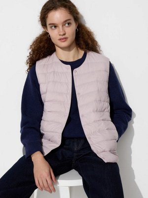 UNIQLO - легкий компактный жилет Puffteck - 70 LIGHT PURPLE