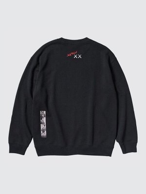 UNIQLO — хлопковый лонгслив из коллаборации KAWS + Warhol - 09 BLACK