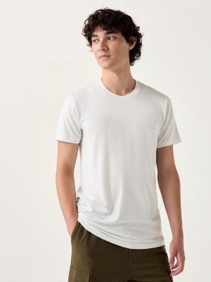 UNIQLO Heattech - термо-футболка с круглым вырезом - 00 WHITE