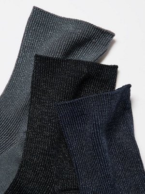UNIQLO - женские носки с блестками (3 пары) - 10 PINK