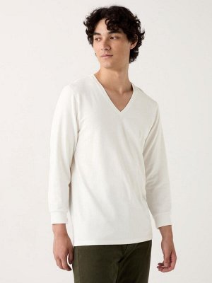 UNIQLO Extra Warm Heattech - теплая термо-кофта с V-образным вырезом