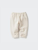 UNIQLO - свободные хлопковые штанишки на резинке - 30 NATURAL