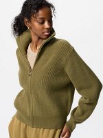 UNIQLO - вязаная кофта-свитер на молнии