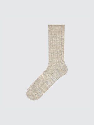 UNIQLO - однотонные цветные носки унисекс в рубчик - 9090