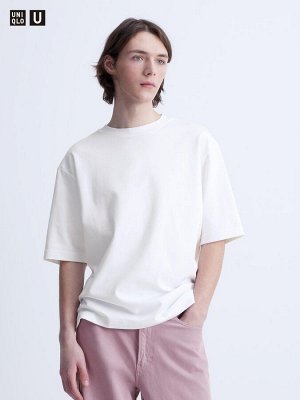 UNIQLO - хлопковая футболка оверсайз AIRism -  00 WHITE