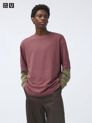 UNIQLO - хлопковая футболка оверсайз AIRism - 15 RED
