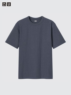 UNIQLO - повседневная футболка с круглым вырезом - 07 GRAY