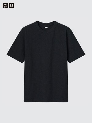 UNIQLO - повседневная футболка с круглым вырезом - 09 BLACK